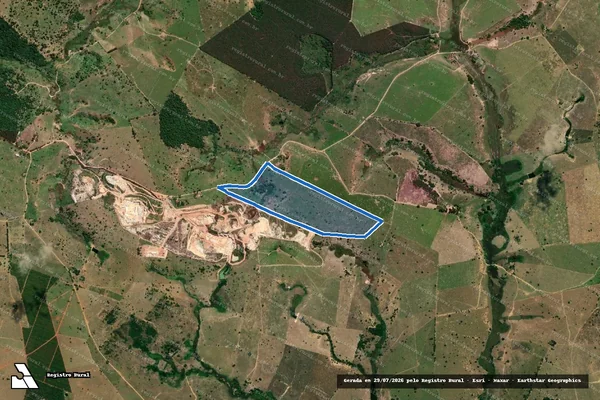 Imagem de satélite de FAZENDA BOLÍVIA - PARCELA 02 em Medeiros Neto - BA
