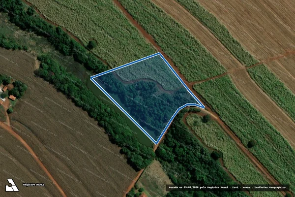 Imagem de satélite de Fazenda Ribeirão Claro em Santa Cruz do Rio Pardo - SP