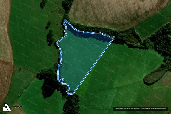 Imagem de satélite de Imóvel Rural Parte da Fazenda Boa Sorte - Única em Mangueirinha - PR
