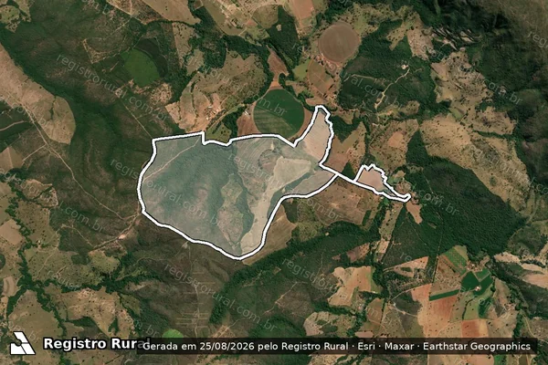 Imagem de satélite de Fazenda Rio do Peixe - Parte 1 em Onça de Pitangui - MG