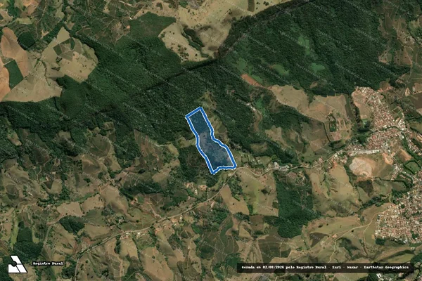 Imagem de satélite de FAZENDA FLORESTA - GLEBA A em Lambari - MG