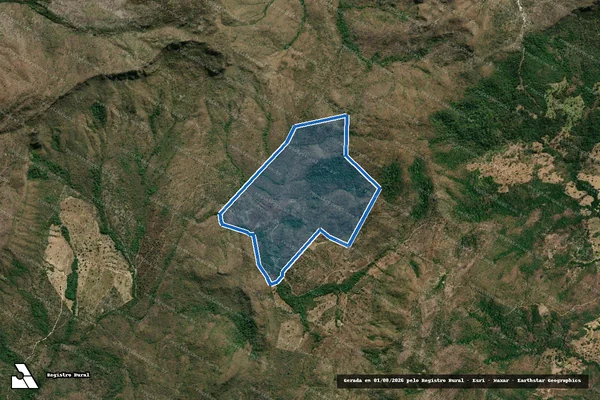 Imagem de satélite de FAZENDA REATA ORIGINADA DA FAZENDA LARGA - PARTE 12 - Parte 9 D em Colinas do Sul - GO