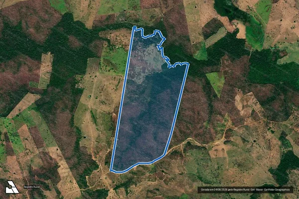 Imagem de satélite de FAZENDA FLORESTA em Sítio Novo - MA