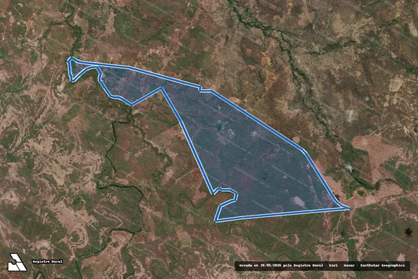 Imagem de satélite de FAZENDA PEDRA NEGRA - Parte 2 em Jatobá do Piauí - PI
