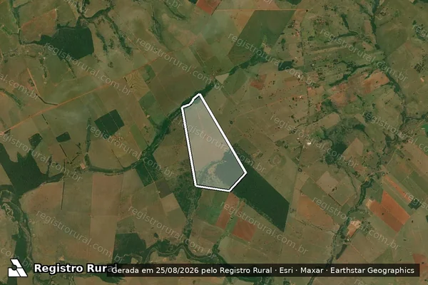 Imagem de satélite de Fazenda JT - Parte 1 em Santo Anastácio - SP