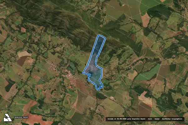Imagem de satélite de FAZENDA SÃO PEDRO - 001 em Pirenópolis - GO