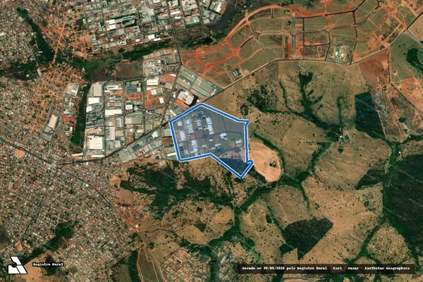 Imagem de satélite de Fazenda Fazendinha - Parte 1 em Aparecida de Goiânia - GO