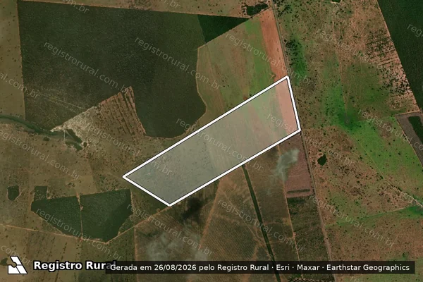 Imagem de satélite de FAZENDA ÁRVORE SÓ ? GLEBA B - Parte 1 em Campo Grande - MS