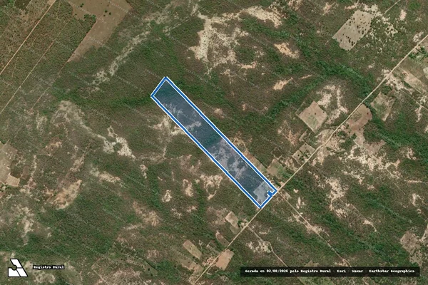 Imagem de satélite de PA FAZENDA PALHEIROS - LOTE 249/parte 1 - Parte 1 em Açu - RN