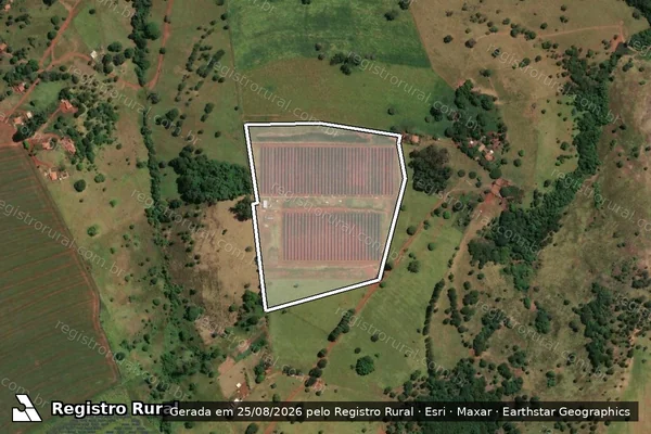 Imagem de satélite de FAZENDA ARAGÃO LUGAR CAMPINHO - GLEBA A - Parcela 1 em Patos de Minas - MG
