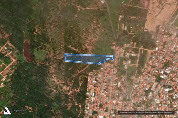 Imagem de satélite de Fazenda Olhos Dagua - Fazenda Olhos D agua gleba 2 em Brasília de Minas - MG