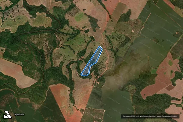 Imagem de satélite de Fazenda Inhumas - Gleba B em Caiapônia - GO
