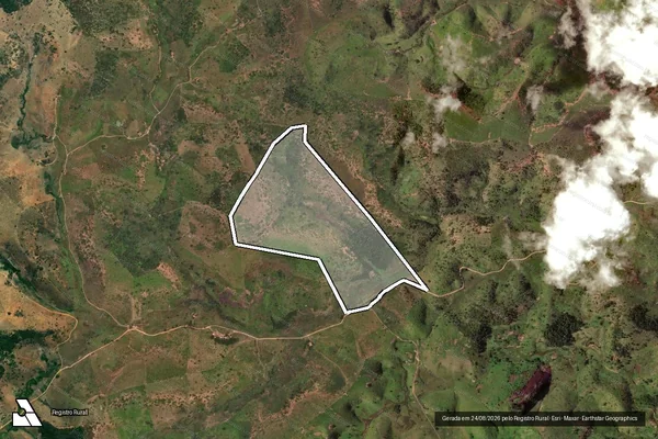 Imagem de satélite de Fazenda Papuda - Mat 1099 ? P1 em Ataléia - MG