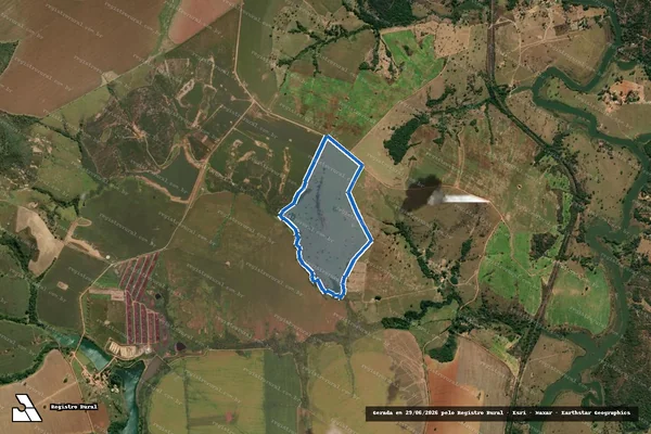 Imagem de satélite de FAZENDA INDAIÁ em Luziânia - GO