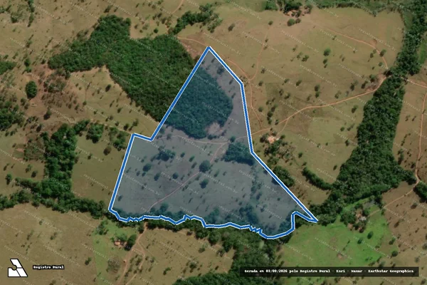 Imagem de satélite de FAZENDA SANTA BÁRBARA "CAXAMBU" - Parte 1 em Cromínia - GO