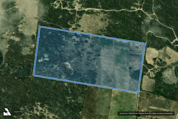 Imagem de satélite de Projeto de Assentamento São Sebastião ? Lote 129 - Parte 1 em Ceará-Mirim - RN