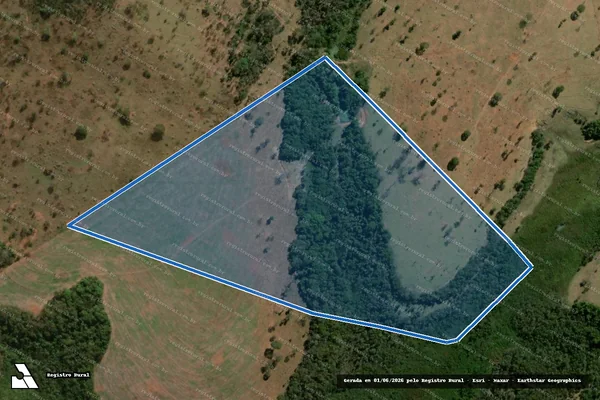 Imagem de satélite de FAZENDA NOSSA SENHORA DA MEDALHA MILAGROSA - Gleba 01 em Campo Florido - MG