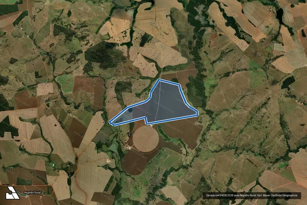 Imagem de satélite de FAZENDA SANTO ANTÔNIO DOS CARNEIROS - GLEBA 4 em Turvânia - GO