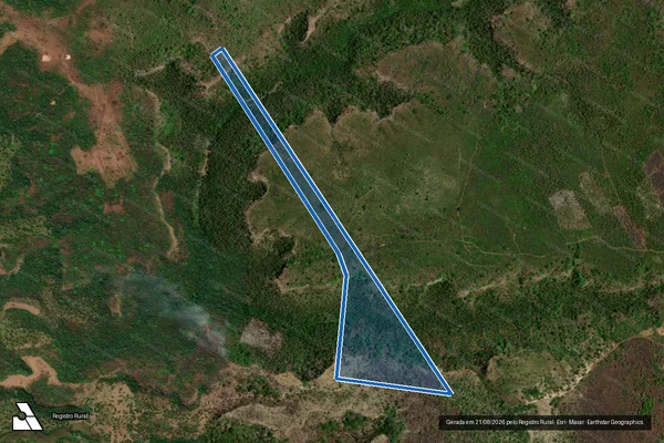 Imagem de satélite de GLEBA SÃO VICENTE DE DENTRO ? DATA SANTANA - LOTE 15 em Palmeirais - PI