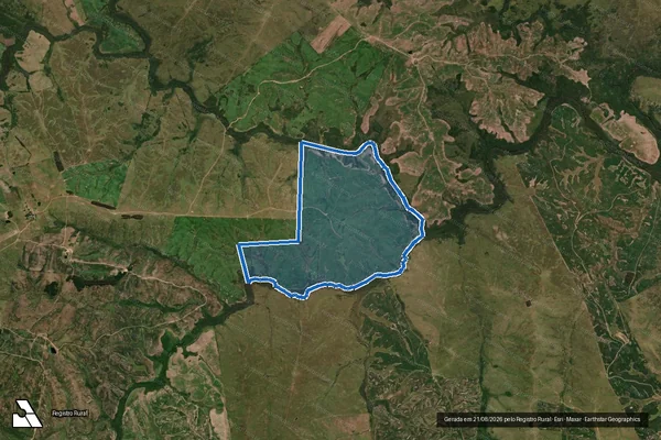 Imagem de satélite de San Martin - Campo 3 em Dom Pedrito - RS