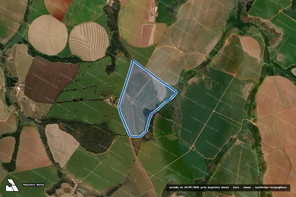 Imagem de satélite de FAZENDA SANTOS REIS - Parte 1 em Ibiá - MG