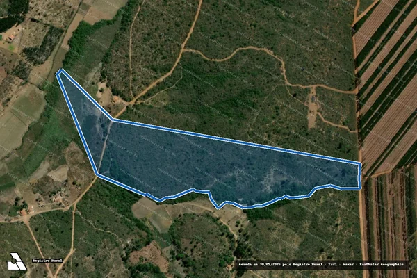 Imagem de satélite de FAZENDA AURORA - Parte 1 em Rio Pardo de Minas - MG