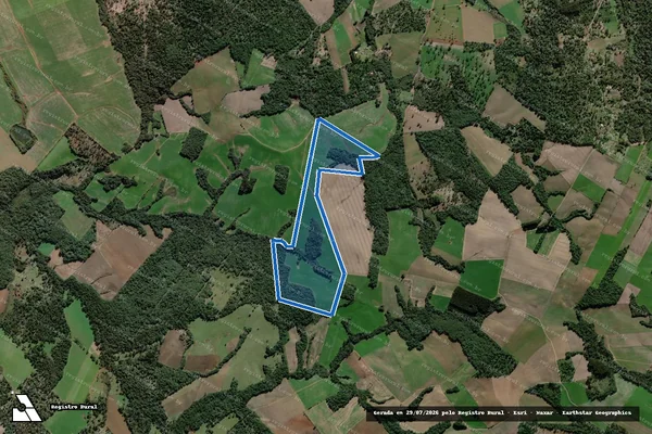 Imagem de satélite de FAZENDA ROTTA - SERGIO A. TAKAHASHI - Gleba 02 em São Mateus do Sul - PR