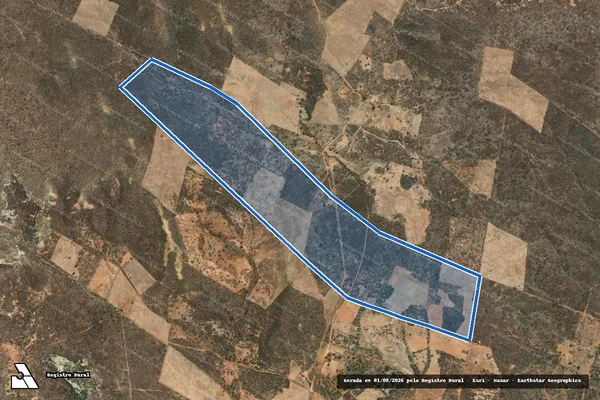 Imagem de satélite de BARREIRA DA ONÇA DATA POÇOES - Parcela 1 em Jacobina do Piauí - PI