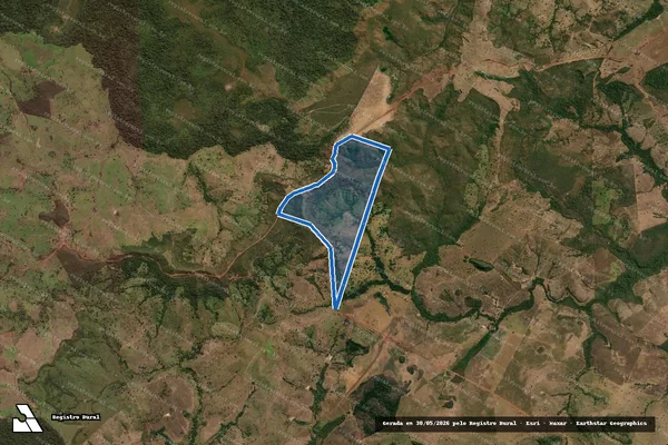 Imagem de satélite de FAZENDA BRAGA  E HORST - FAZENDA BRAGA E HORST em Campinápolis - MT