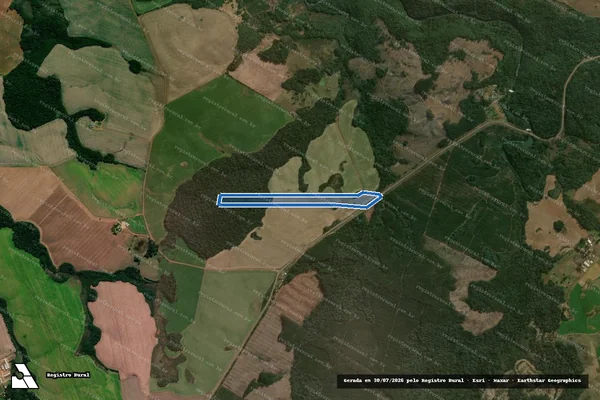 Imagem de satélite de Reserva ou Fazenda da Reserva - Parte 02 em Reserva do Iguaçu - PR