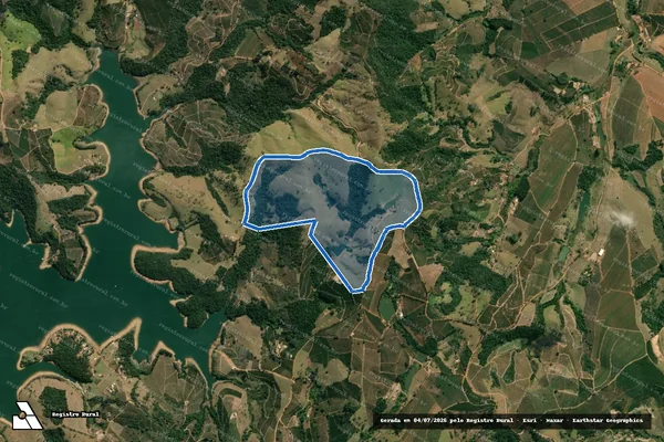 Imagem de satélite de Fazenda Pinhal do Rio Pardo - GLEBA A em Caconde - SP