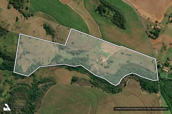Imagem de satélite de Sitio Córrego do Tanque - Sitio Córrego em Nova Luzitânia - SP