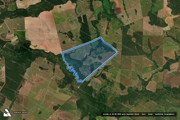 Imagem de satélite de Fazenda Nova Alegria - PARTE 1 em Pedro Gomes - MS
