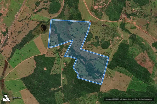 Imagem de satélite de FAZENDA NOSSA SENHORA APARECIDA I - GLEBA 01 em Sítio Novo do Tocantins - TO