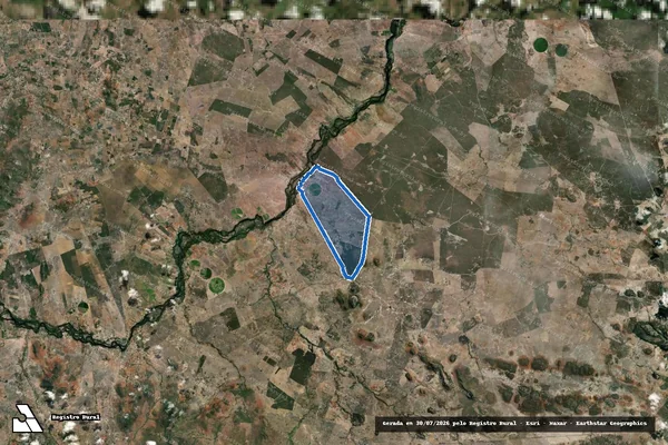 Imagem de satélite de FAZENDA SANTA FÉ - Parcela 1 em Iaçu - BA