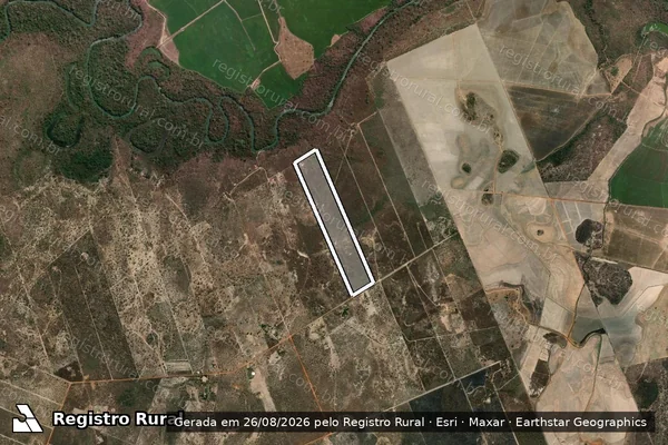 Imagem de satélite de P. A. BARRA VERDE ? LOTE 25 - LOTE 25 em Formosa - GO