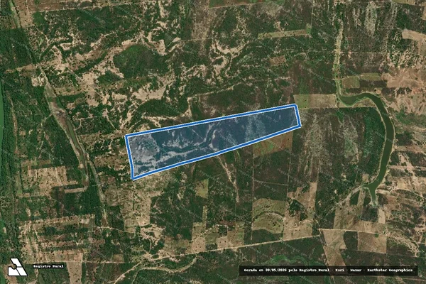 Imagem de satélite de Fazenda Canto do Umbuzeiro-Espólio de Maximino Lopes da Silva - Gleba 1 em Bom Jesus da Lapa - BA