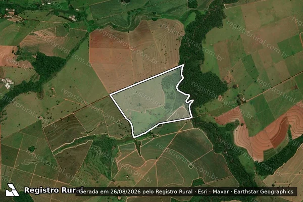 Imagem de satélite de FAZENDA SANTA LAURA  - FAZENDA SANTA LAURA em Presidente Alves - SP