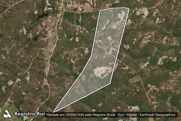 Imagem de satélite de FAZENDA SÃO JOÃO - PARTE 2 - Parcela 1 em Quixeramobim - CE