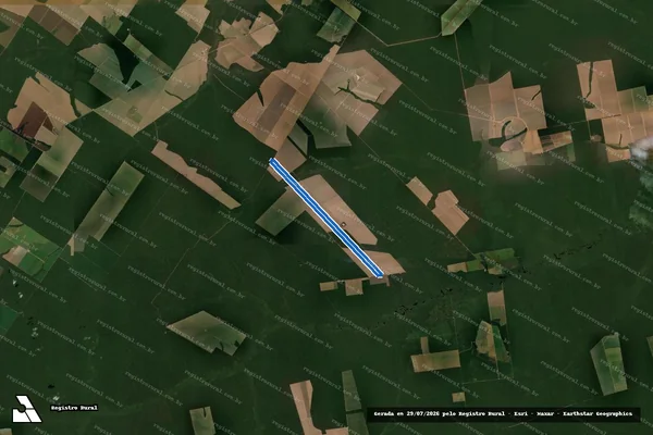 Imagem de satélite de FAZ. CONQUISTA LOTE-03 em Sinop - MT