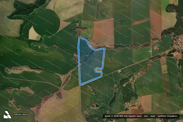 Imagem de satélite de FAZENDA JANGADINHA - Parte 1 em Santo Antônio do Paraíso - PR