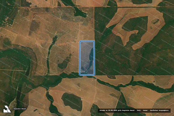 Imagem de satélite de Fazenda Recanto Paraíso - Parte 1 em Canarana - MT