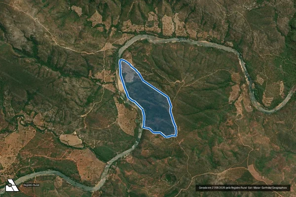 Imagem de satélite de Fazenda Duas Barras - . em Carbonita - MG