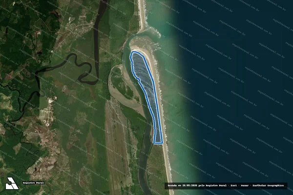 Imagem de satélite de Fazenda Verona Mauro - Parte 1 em Una - BA