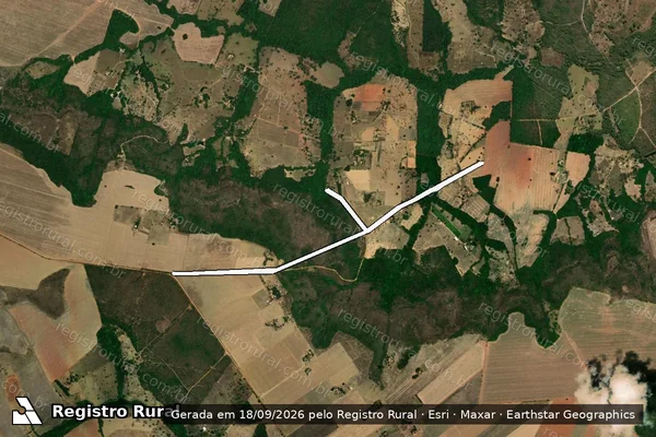 Imagem de satélite de PA BURITI - ESTRADA TRECHO 1 - ESTRADA TRECHO 1 em Luziânia - GO