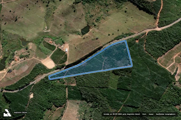 Imagem de satélite de Córrego Maracujá - Parte 1 em Capelinha - MG