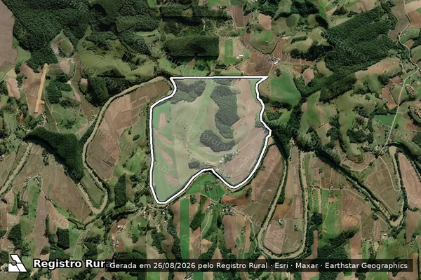 Imagem de satélite de FAZENDA JUNDIA - 218-1 em Taió - SC