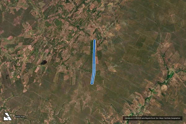 Imagem de satélite de FAZENDA CANOAS - Gleba 05 em Ubaí - MG