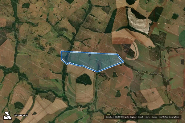 Imagem de satélite de Fazenda Monte Belo - Parte 1 em Campina Verde - MG