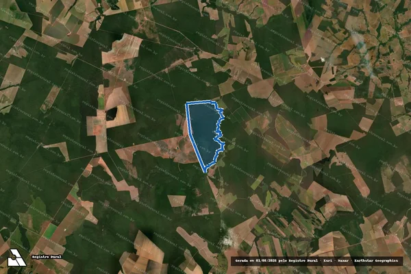 Imagem de satélite de Fazenda Canadá em São José do Rio Claro - MT